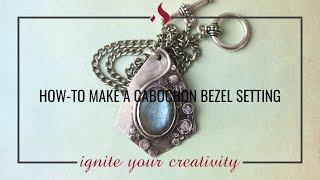 Howto Make a Cabochon Bezel Setting [upl. by Pitarys]