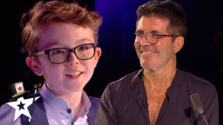 Little Magician Aidan McCann STORMS BGT 2020  All Performance  Got Talent Global [upl. by Narik]