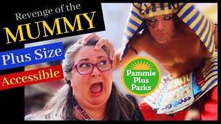 Revenge of the Mummy  is it fat friendly  Plus Size Ride Review  Accessible  Sensory [upl. by Urian322]