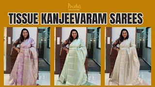 Tissue Brocade Kanjeevaram Sarees✨ [upl. by Mehalek]