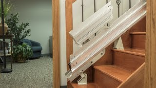 Power amp Manual Folding Stair Lift Rails  Bruno® [upl. by Corb]