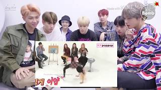 Bts react When BLACKPINK show their hidden talents [upl. by Ahtrim]