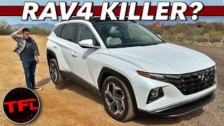 Does The AllNew Hyundai Tucson Hybrid Have What It Takes To BEAT The Toyota RAV4 [upl. by Bourn242]