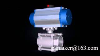 Pneumatic actuator for valve [upl. by Selmore]