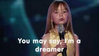 Connie Talbot  Imagine With lyrics [upl. by Hewitt534]