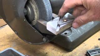 MACHINE SHOP TIPS 98 Grinding a Lathe Threading Tool tubalcain [upl. by Peters]