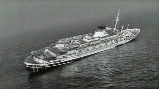 SS Andrea Doria Sinking  Stock Footage [upl. by Janik293]