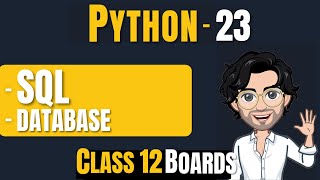 DATABASE AND SQL  Class 12 Python  Computer Science [upl. by Ecirtra]