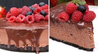 Triple Chocolate Cheesecake NoBake [upl. by Iralav416]