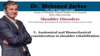 Part 1  Anatomical and Biomechanical Consideration in Shoulder Rehabilitation [upl. by Frederick14]