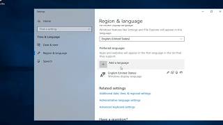 How To Change Keyboard Language In Windows 10 [upl. by Stanway]