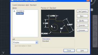 AutoCAD Tutorial Change the Scale of Dimension Font [upl. by Heber]