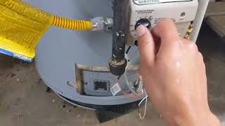 Fixing Honeywell water heater pilot light wont start system reset [upl. by Ennairak395]