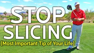 STOP SLICING THE GOLF BALL Important [upl. by Dowling]