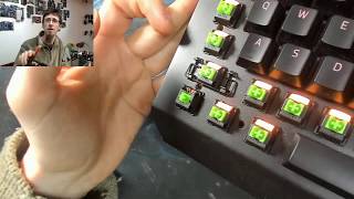 LFC184  Razer Black Widow Elite Key Switch Replacement [upl. by Oicneserc678]