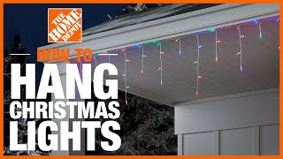 How to Hang Christmas Lights  The Home Depot [upl. by Adnarem]