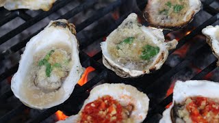 Grilled Oysters Recipe [upl. by Kirre]