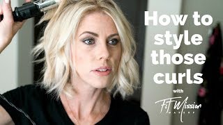 How I style my short hair Beach Wave  Hair Tutorial [upl. by Raymond]