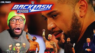 Tanga Loa Debuts At WWE Backlash France REACTION THIS NEW BLOODLINE IS LOOKING VICIOUS [upl. by Eiluj104]