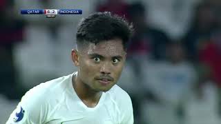 Indonesia VS Qatar Afc Cup U19 Championship 2018 ENGLISH COMMENTARY [upl. by Adnilim]