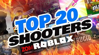 TOP ROBLOX SHOOTING GAMES FOR 2020 [upl. by Annahoj]