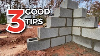 3 Great Tips for Blockwork  Build A Foundation [upl. by Ihel]