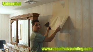 DIY How to Remove Wallpaper Part 1  Drywall repair amp Wall Preparation [upl. by Chaker]