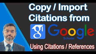 How to copy Citations from Google Scholar and use it Research Papers MsWord File in APA IEEE style [upl. by Mylo]