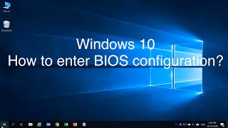 Windows 10  How to Enter BIOS Configuration  ASUS SUPPORT [upl. by Pease26]