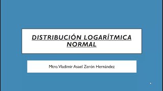 Distribución Logarítmica Normal Problema 1 [upl. by Geanine]