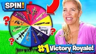 MOM SPINTHEWHEEL WEAPONS CHALLENGE in FORTNITE [upl. by Silda]