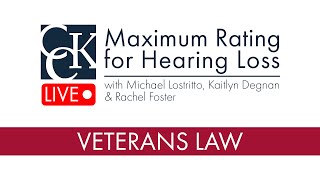 Maximum VA Rating for Hearing Loss Explained [upl. by Steere776]