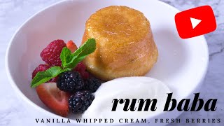 Rum Baba Recipe  Incredibly Delicious Cake [upl. by Forbes]