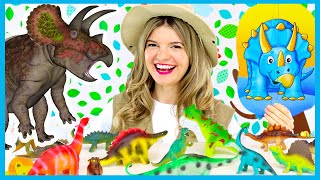 Dinosaurs for Kids  Learn Colors for Kids with Dinosaur Puzzle and Dinosaur Toys  Speedie DiDi [upl. by Onitselec965]