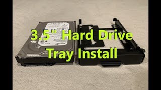 Precision T7600 T7610 T7910 35quot Hard Drive Tray Install [upl. by Galatia]