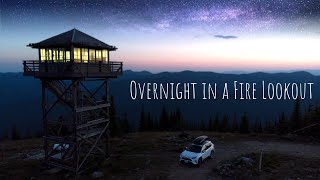 I Rented A Fire lookout Breathtaking VIEWS [upl. by Ydner]