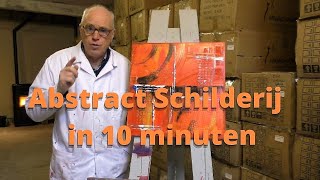 Abstract schilderij maken in 10 minuten [upl. by Harret]