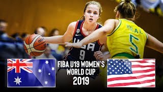 Australia U19 🇦🇺 v USA U19 🇺🇸  Classic Full Game  FIBA U19 Womens World Cup 2019 [upl. by Tarr]