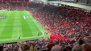 Manchester United vs Astana  Europa League 19092019  Player entrance amp anthem [upl. by Baskett]