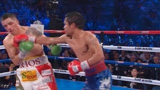 Manny Pacquiaos win over Brandon Rios fight highlights  Pacquiao v Rios [upl. by Rosanna]