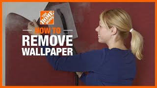 How to Remove Wallpaper  The Home Depot [upl. by Elfreda641]