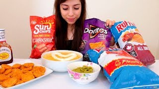 CHIPS AND QUESO MUKBANG [upl. by Thad]