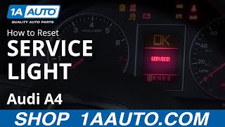 How to Reset Service Light 0409 Audi A4 [upl. by Rieger]