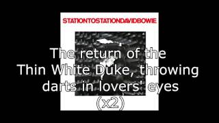 Station to Station  David Bowie  Lyrics [upl. by Bland115]