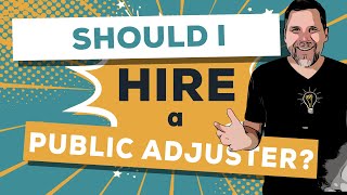 Public Adjuster Pros and Cons [upl. by Haduj]