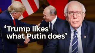 Bernie Sanders on Trump’s alignment with Russia [upl. by Lleroj]