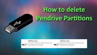 How to remove or delete multiple partition from USB drive [upl. by Dena]