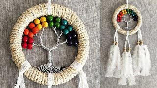 DIY Atrapasueños quotARBOL DE LA VIDAquot paso a paso  DIY Dreamcatcher quotTREE OF LIFEquot [upl. by Anaihk]