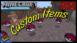 How to Create Custom Items  MINECRAFT EDUCATION [upl. by Swinton]