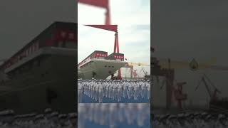 Chinas Type 003 quotFUJIANquot Supercarrier Launch shorts [upl. by Garreth23]